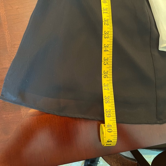 Connected Appeal – Flowing Black Spaghetti Strap After 5 Dress w/Off White Waist - Picture 11 of 15